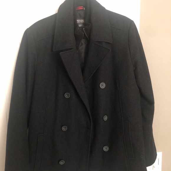 Kenneth Cole Reaction Pea Coat. EUC - Picture 2 of 5